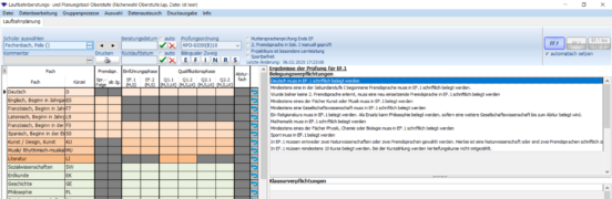 Fächerwahl Sekundarstufe II