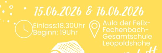 Wer, wenn nicht wir! – Literaturaufführung am 15. und 16. Juni